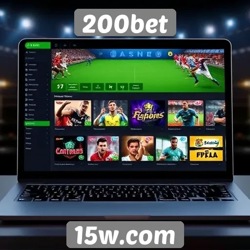 Facilidade de navegação no site 200bet
